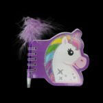 3.5 Unicorn Notebook With Feather Pen - Image 3