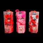 Valentine Teddy Bear In a Box with Led Lights - Image 2