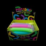 9" Glow In The Dark Pop Fidget Tube 24/Display