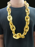 38" Light up Jumbo Big Gold Necklace - Image 2