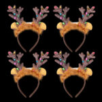 Christmas  Reindeer Antelers Led Headband - Image 2
