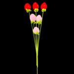 Knitted Strawberry Flower - Image 2