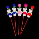 Rose Flower with Teddy Bear