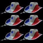 Red White And Blue Led Cowboy Hat