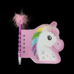 3.5 Unicorn Notebook With Feather Pen - Image 2