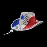 Red White And Blue Led Cowboy Hat - Image 2