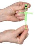 48 Piece 2.25" Glow In Dark Stretchy Alien Toy - Image 2