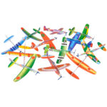 12 piece pack 8" Flying Glider Plane Toy - Image 2