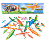 12 piece pack 8" Flying Glider Plane Toy