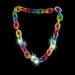 38" Light-Up Big Chain Rainbow Necklace