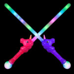 Flashing Unicorn Head Wand Sword w/ Music