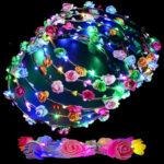 LED Light Up Flower Halo Headband