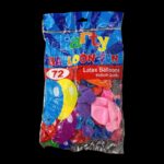 12 Inch Assorted Balloon Pack of 72 Piece - Image 3