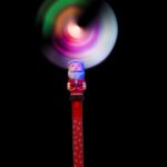 12 pc  Light up Christmas Santa Windmill Wands