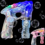 Clear Bubble Gun with Light