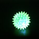 Light Up Spiky Squeeze Squeaker Ball Toy - Image 3
