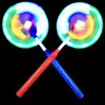 Light up Spinning windmill wand