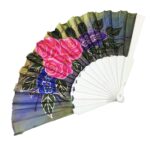 Flower Folding Hand Fan - Image 2