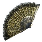 Cheetah Folding Hand Fan - Image 3