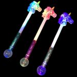 12 Pcs Wholesale Unicorn Head Light Up Wand