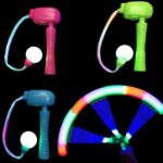 Light up led Spinning Ratchet Wand