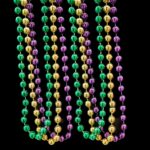 12 piece pack Mardis Gras Bead Necklaces - Image 4
