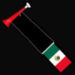 Vuvuzela horn w/ Mexico Flag - Image 3