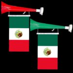 Vuvuzela horn w/ Mexico Flag