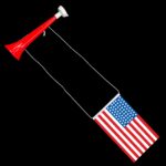 Vuvuzela horn w/ USA Flag - Image 4
