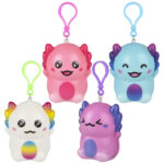 3.25" Axolotl Squishy Backpack Clip - Image 2
