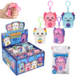 3.25" Axolotl Squishy Backpack Clip