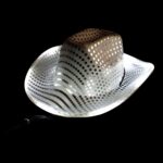 Led Silver Sequin Cowboy Hat - Image 3