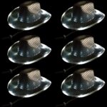 Led Flashing Black Sequin Cowboy Hat - Image 2