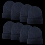 Plain Winter Beanie Black hat