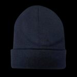 Plain Winter Beanie Black hat - Image 2