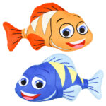 8" Clown Fish Plush