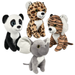 8" Glitter Eye Plush Assortment