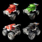 12 Piece 4x4 Big Wheel Toy Truck Set - Image 2
