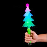 13" Flashing Christmas Tree Wand - Image 2